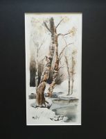 Berken in de sneeuw