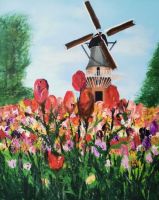 Molen in het veld